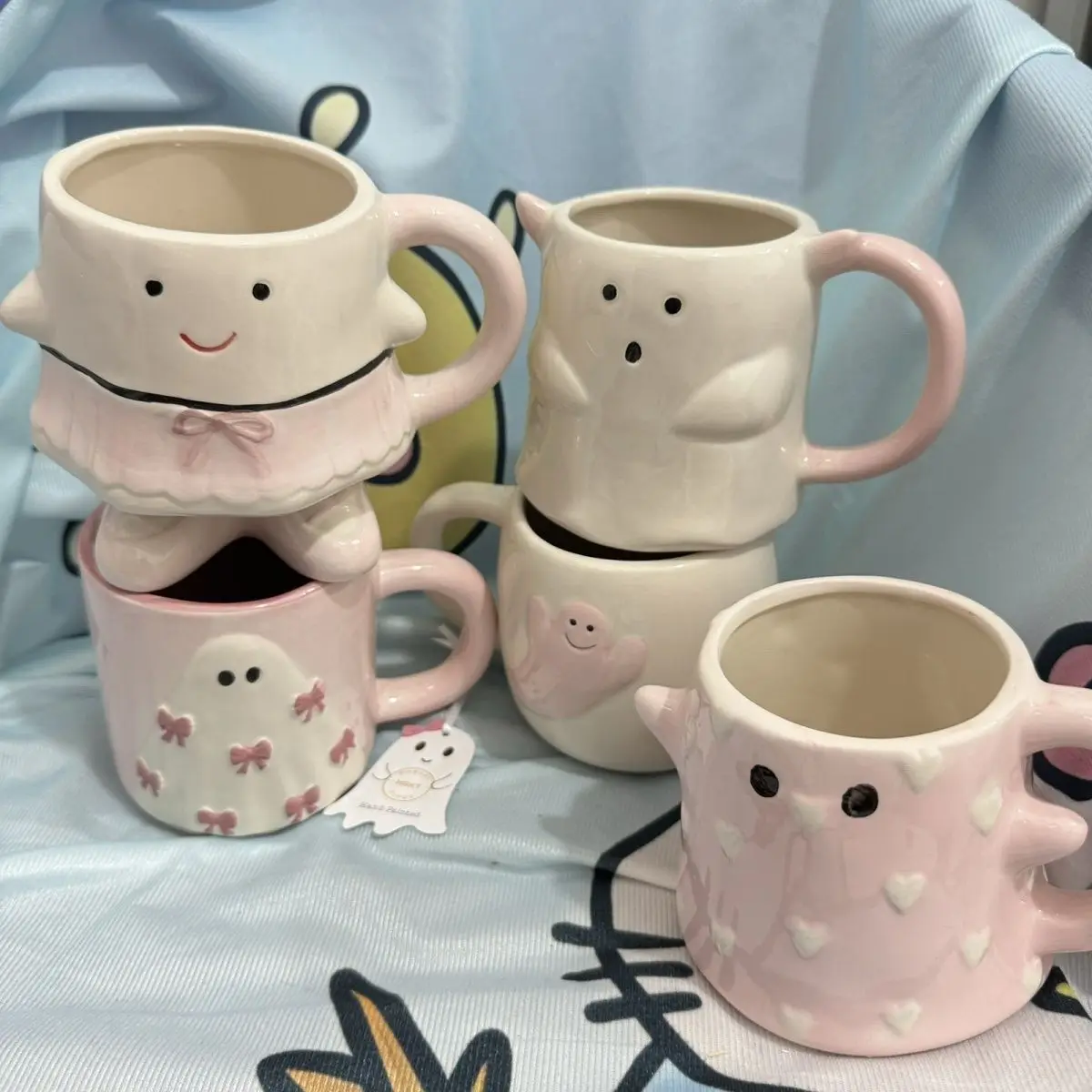 Halloween Gifts Ceramic Cute Cartoon Water Cups, Home Mugs Ins Dormitory Ghost Coffee Cups Drinkware 
Halloween Gifts Ceramic Cute Cartoon Water Cups, Home Mugs Ins Dormitory Ghost Coffee Cups Drinkware