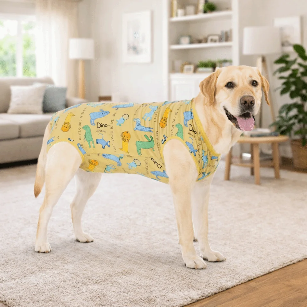 Хлопковый костюм для восстановления собаки, комбинезон с мультяшным животным принтом, защита от лизания собаки, дизайн без рукавов, дышащий комбинезон для собаки, защита раны
Хлопковый костюм для восстановления собаки, комбинезон с мультяшным животным принтом, защита от лизания собаки, дизайн без рукавов, дышащий комбинезон для собаки, защита раны