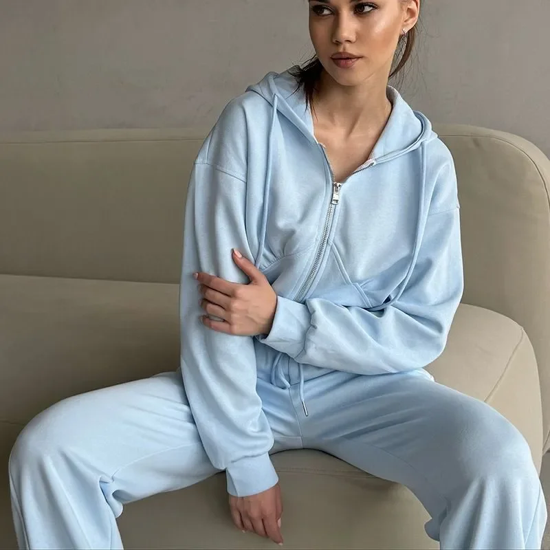 Autumn Winter Long Sleeve Casual Outfit Long Pants for Office Two-Piece Suit Women's Sportswear Hoodie Pants Tracksuit Set
Autumn Winter Long Sleeve Casual Outfit Long Pants for Office Two-Piece Suit Women's Sportswear Hoodie Pants Tracksuit Set