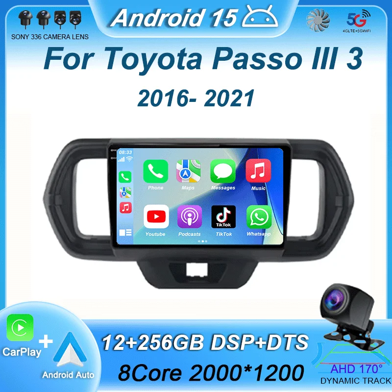 Android 15 For Toyota Passo III 3 2016-2021 Car Radio Multimedia Video Player Navigation Wireless Bluetooth Carplay Touch Screen
Android 15 For Toyota Passo III 3 2016-2021 Car Radio Multimedia Video Player Navigation Wireless Bluetooth Carplay Touch Screen