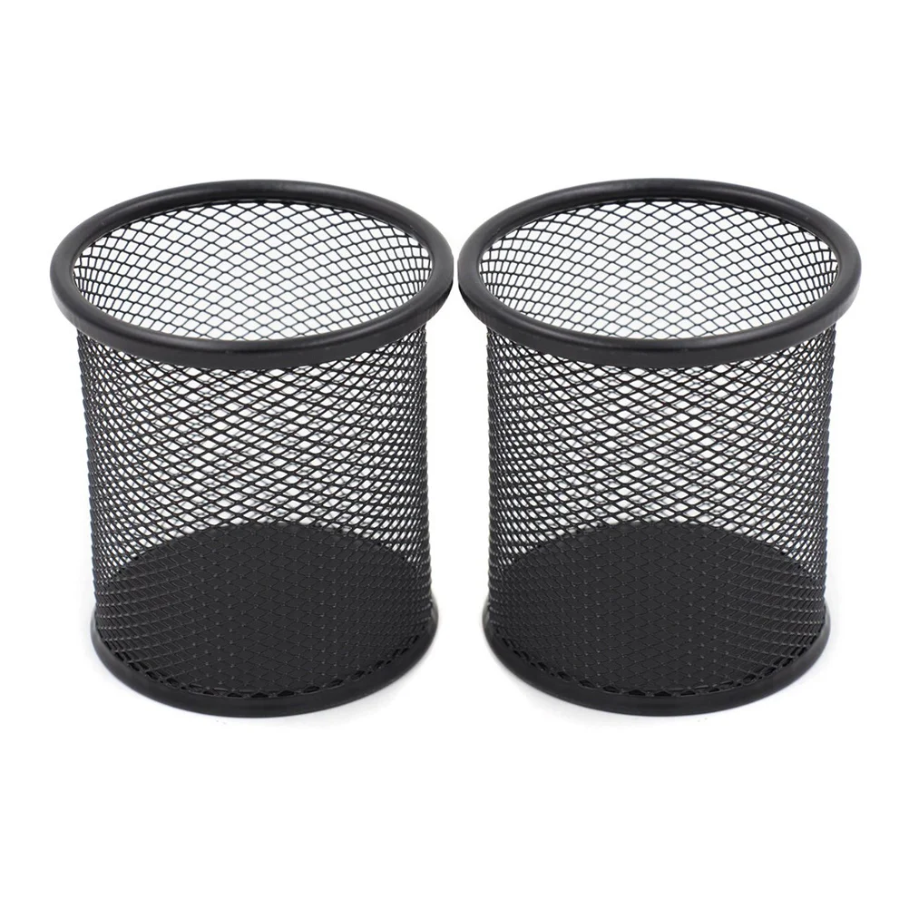 2Pcs Iron Art Round Mesh Metal Pencil Holder Pen Container Brush Pot Black for Desk Organization Office Storage
2Pcs Iron Art Round Mesh Metal Pencil Holder Pen Container Brush Pot Black for Desk Organization Office Storage