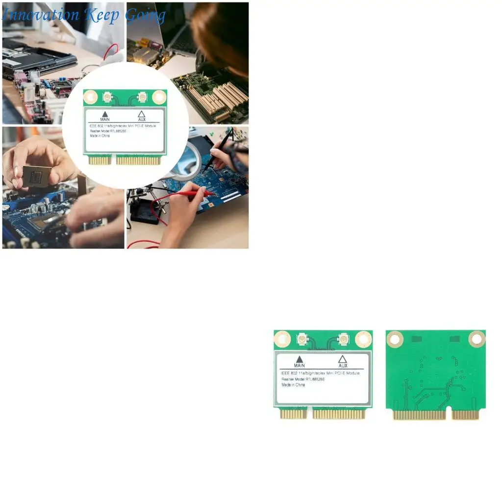 E65C Эффективная сетевая карта WiFi 6 RTL8852, двухдиапазонная, 1800 Мбит/с, для быстрой установки и широкой совместимости с
E65C Эффективная сетевая карта WiFi 6 RTL8852, двухдиапазонная, 1800 Мбит/с, для быстрой установки и широкой совместимости с