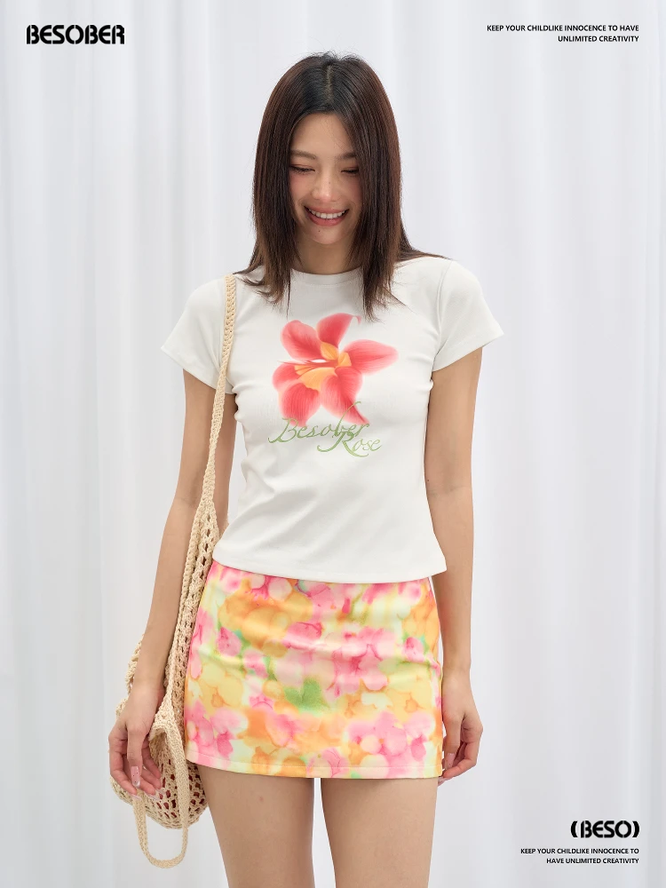 BESOBER Original Floral Print ort Sve Slim Fit Women's T-irt Summer Elastic Cute Sle Cotton Blend round Ne ort L...
BESOBER Original Floral Print ort Sve Slim Fit Women's T-irt Summer Elastic Cute Sle Cotton Blend round Ne ort L...