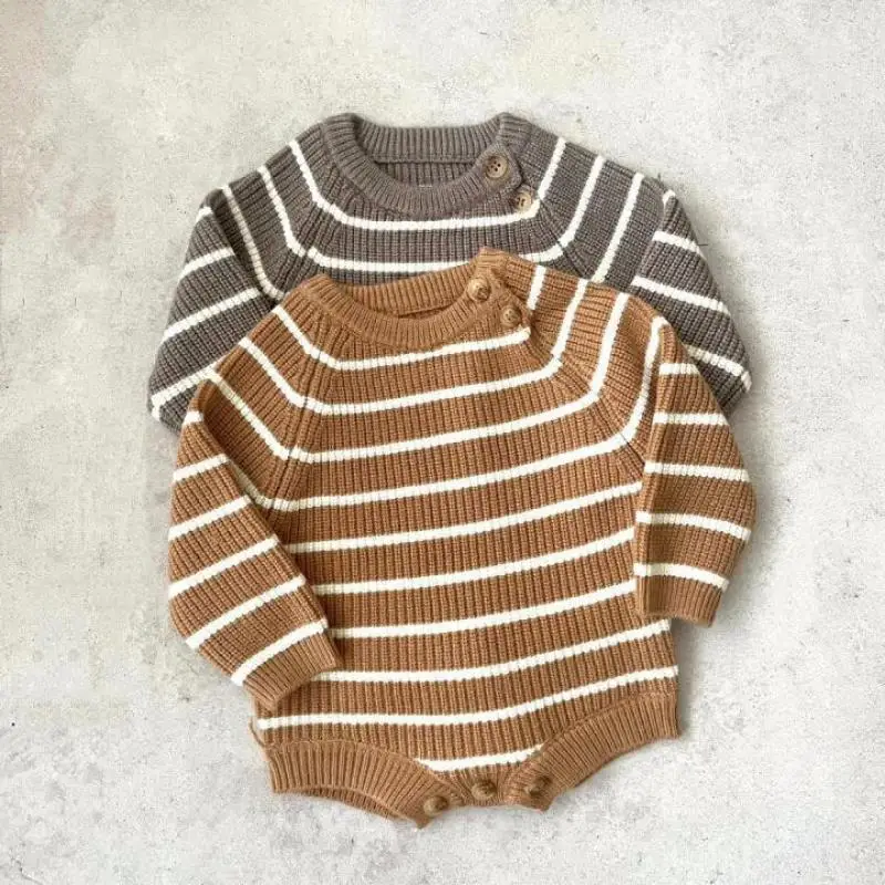 2025 Autumn New Baby Long Sleeve Striped Bodysuit Cotton Boy Girl Newborn Casual Knitted Jumpsuit Infant Toddler Clothes 0-24M
2025 Autumn New Baby Long Sleeve Striped Bodysuit Cotton Boy Girl Newborn Casual Knitted Jumpsuit Infant Toddler Clothes 0-24M