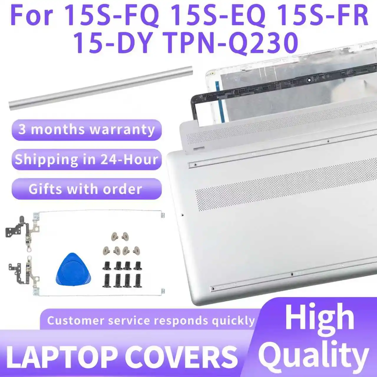 Новый чехол для 15S-FQ FR EQ 15-EF ER DY TPN-Q222 Q230, задняя панель ЖК-экрана, подставка для рук, нижняя часть петли, серебристая крышка
Новый чехол для 15S-FQ FR EQ 15-EF ER DY TPN-Q222 Q230, задняя панель ЖК-экрана, подставка для рук, нижняя часть петли, серебристая крышка