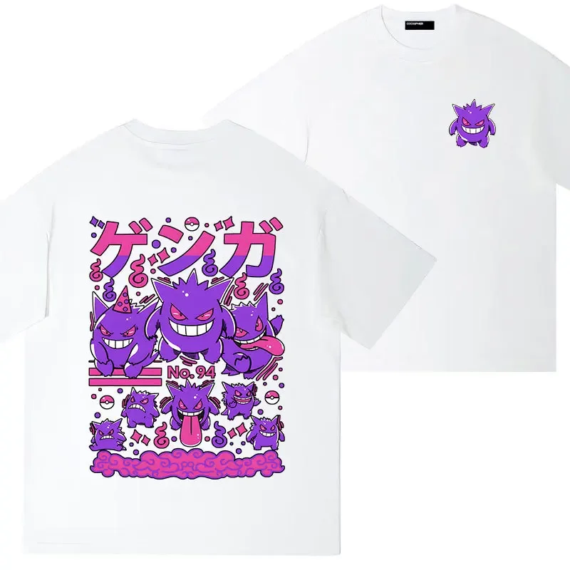 Новинка 2025 года, хлопковая футболка с короткими рукавами Pokémon Gengar, свободная футболка с верхом и низом, топы, летняя одежда, периферийные устройства в стиле аниме
Новинка 2025 года, хлопковая футболка с короткими рукавами Pokémon Gengar, свободная футболка с верхом и низом, топы, летняя одежда, периферийные устройства в стиле аниме