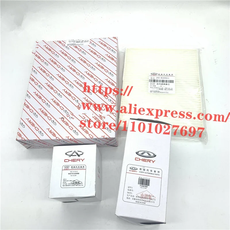 Filter Sets For Chery Arrizo 3 Air,Oil,Cabin,Fuel Filter J43-1109111/J43-8107011/480-1012010/B14-1117110
Filter Sets For Chery Arrizo 3 Air,Oil,Cabin,Fuel Filter J43-1109111/J43-8107011/480-1012010/B14-1117110