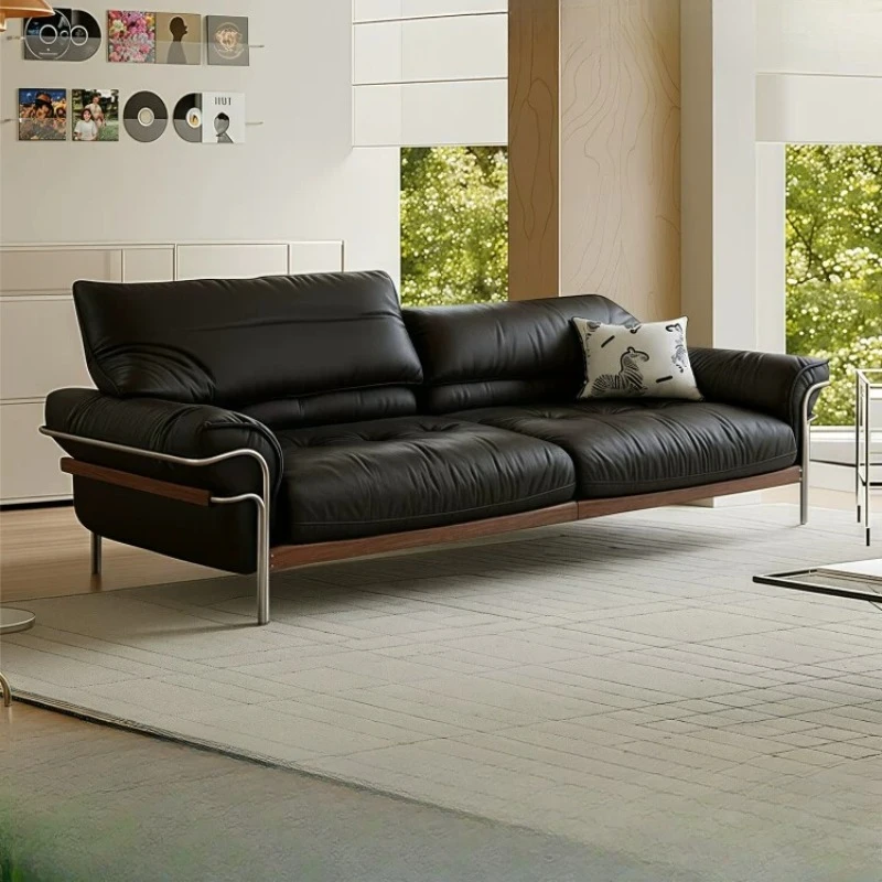 All leather sofa, all green leather.
All leather sofa, all green leather.