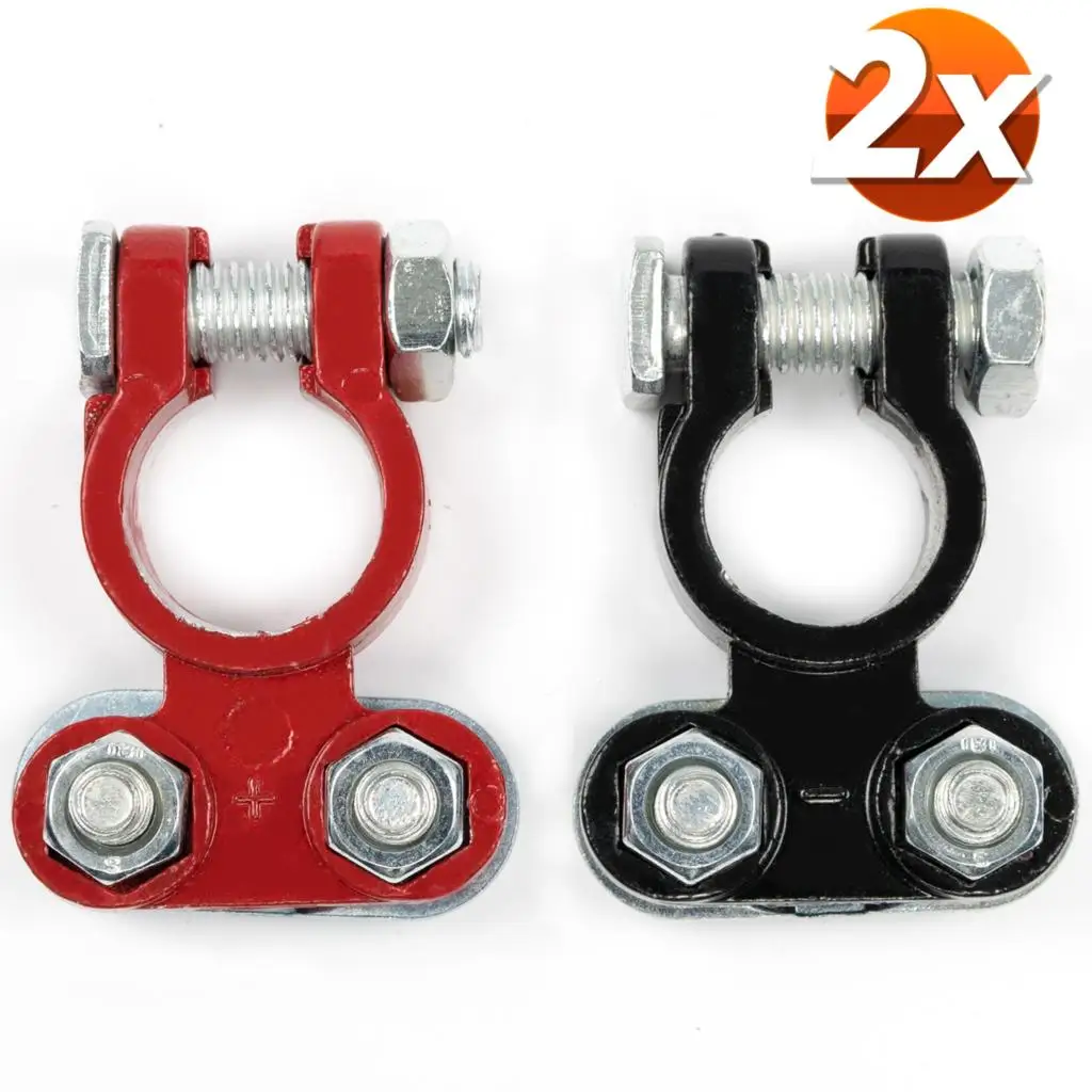 2Pcs Automotive Car Boat Truck Battery Terminal Clamp Clip Connector Negative Positive 12V 24V For Car Caravan Boat Motorcycle
2Pcs Automotive Car Boat Truck Battery Terminal Clamp Clip Connector Negative Positive 12V 24V For Car Caravan Boat Motorcycle