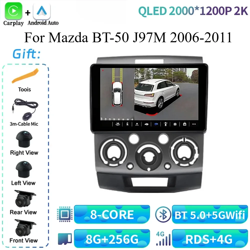 For Mazda BT-50 J97M 2006-2011 Car Radio Multimedia Video Player Navigation 4G GPS Wireless Bluetooth CarPlay Screen Android 14
For Mazda BT-50 J97M 2006-2011 Car Radio Multimedia Video Player Navigation 4G GPS Wireless Bluetooth CarPlay Screen Android 14