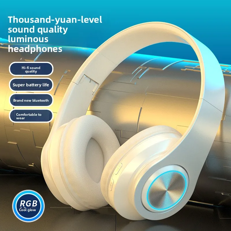 RGB luminous bluetooth headset headset subwoofer mobile phone wireless sports game gift headset
RGB luminous bluetooth headset headset subwoofer mobile phone wireless sports game gift headset