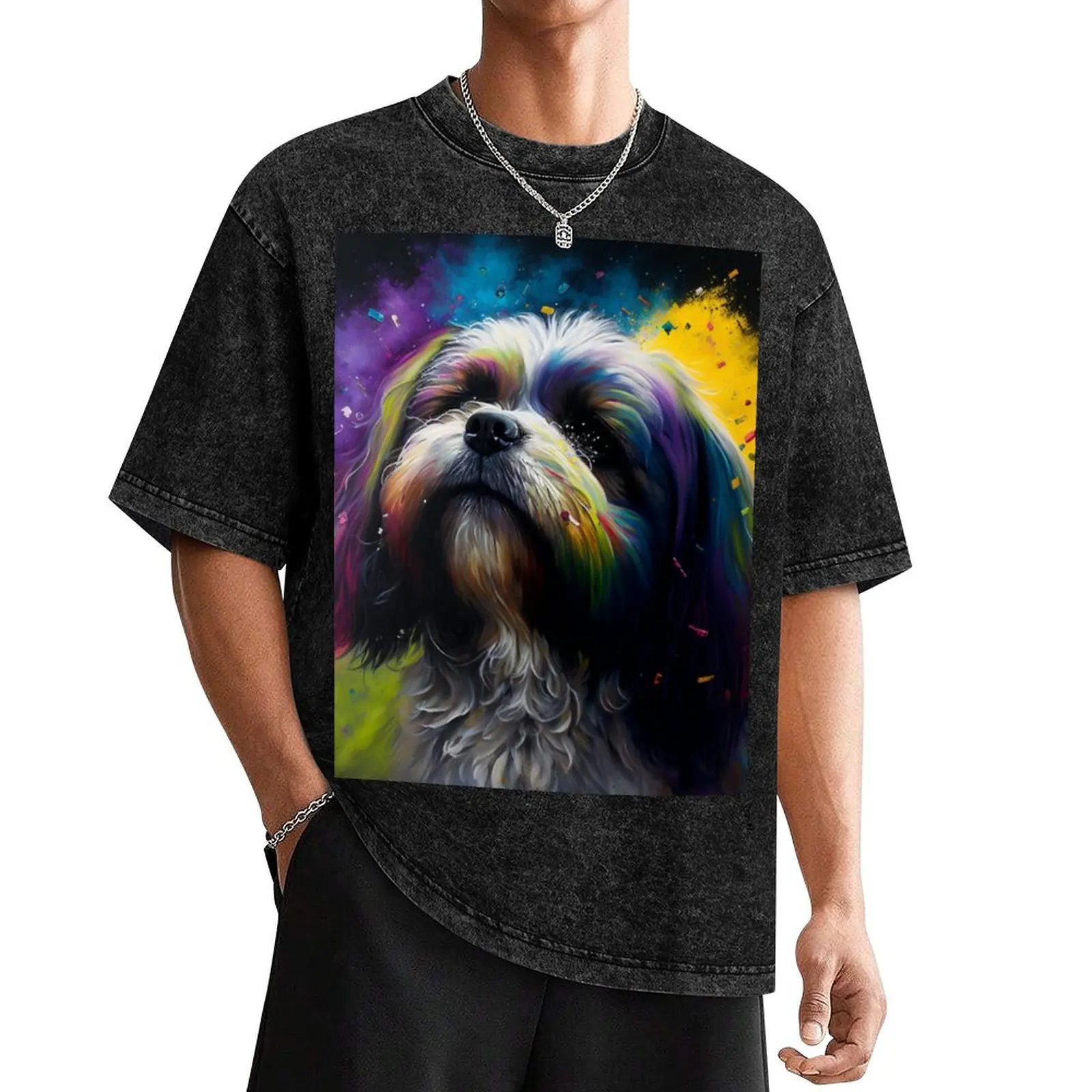 Lhasa Apsos Dog Synesthetic Splash Painting Artwork T-Shirt vintage graphic tee customs oversized clothes for men
Lhasa Apsos Dog Synesthetic Splash Painting Artwork T-Shirt vintage graphic tee customs oversized clothes for men