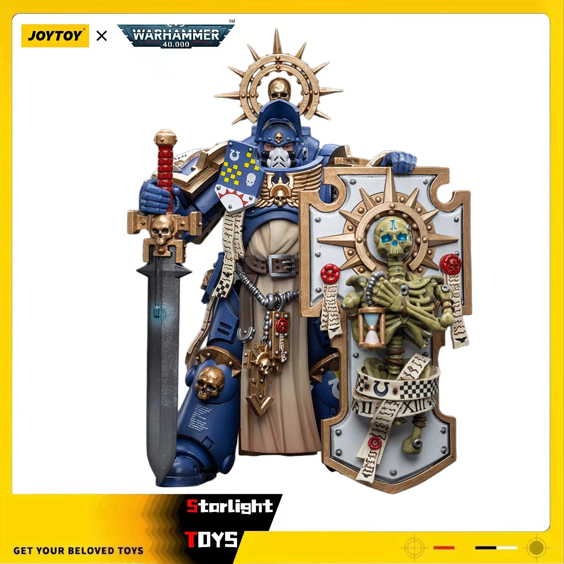 JOYTOY 1/18 Action Figure Warhammer 40K Ultramarines Primaris Captain with Relic Shield and Power Sword Model Toy Gifts
JOYTOY 1/18 Action Figure Warhammer 40K Ultramarines Primaris Captain with Relic Shield and Power Sword Model Toy Gifts