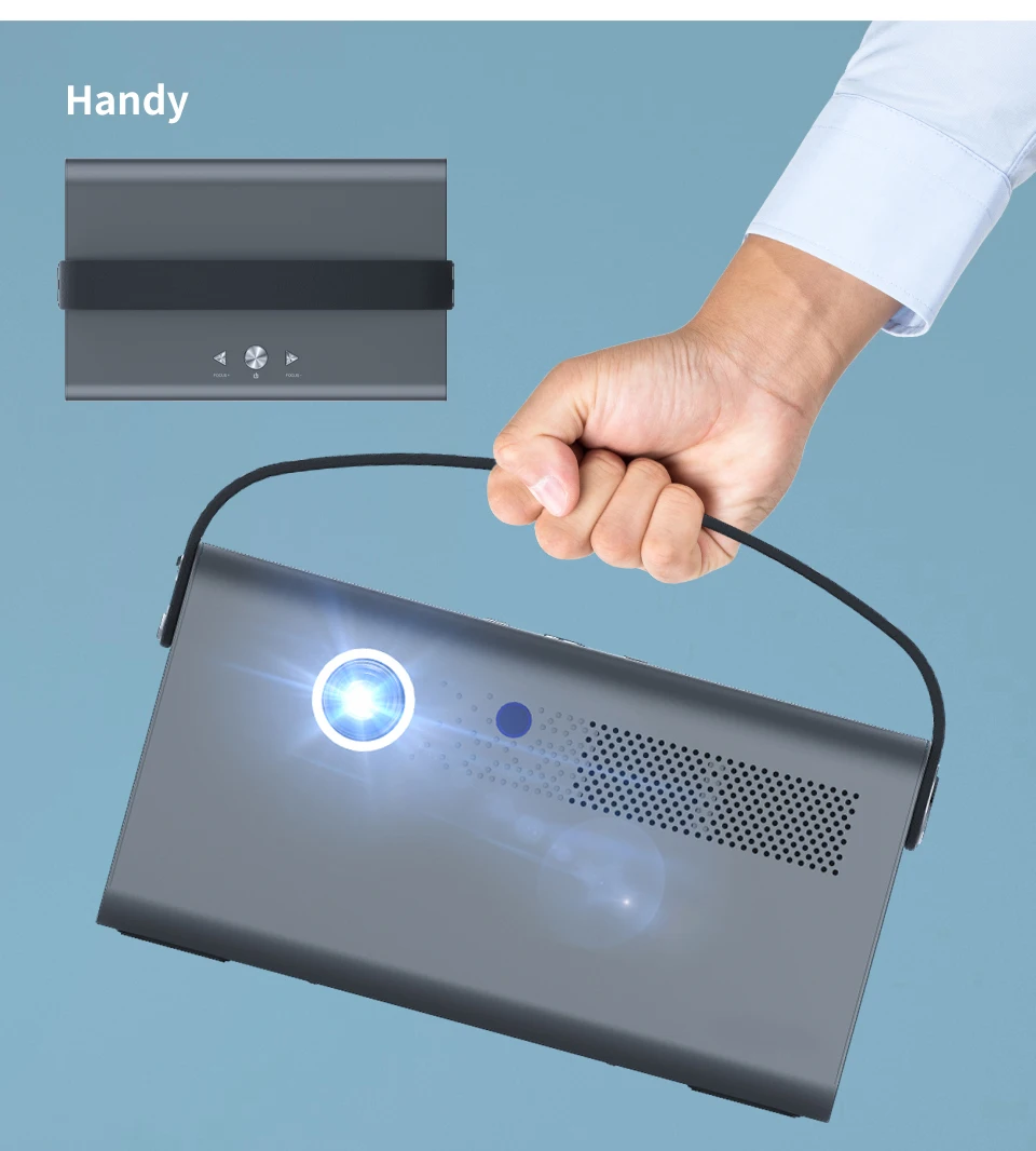 4K HD Android 9 Projector with Battery Long Life Span High Lumen Office Home Theater Portable 3D HDML Big Screen Projector
4K HD Android 9 Projector with Battery Long Life Span High Lumen Office Home Theater Portable 3D HDML Big Screen Projector