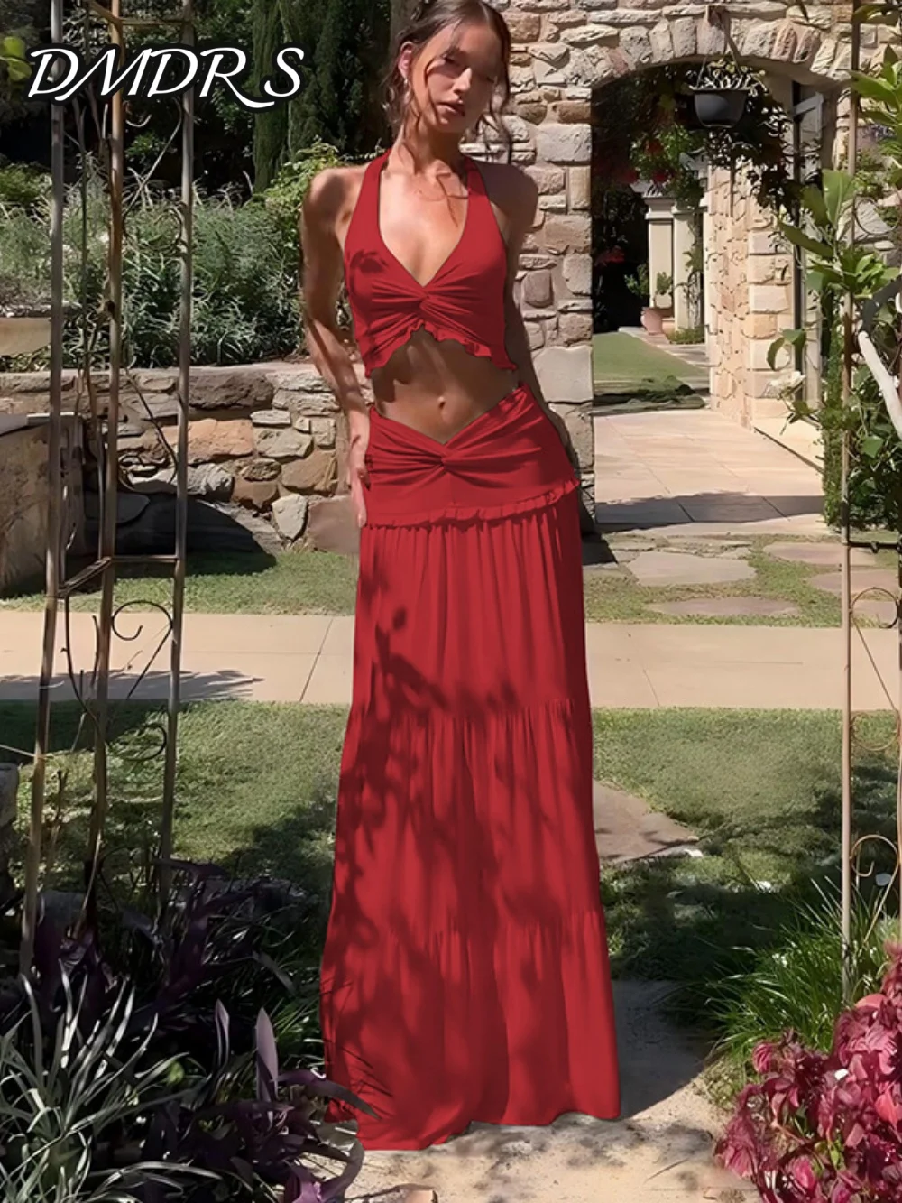 DMDRS Halter Evening Dress 2025 Sleeveless Waist-baring Floor-length Prom Dresses Stylish Chiffon Prom Gown Customized
DMDRS Halter Evening Dress 2025 Sleeveless Waist-baring Floor-length Prom Dresses Stylish Chiffon Prom Gown Customized