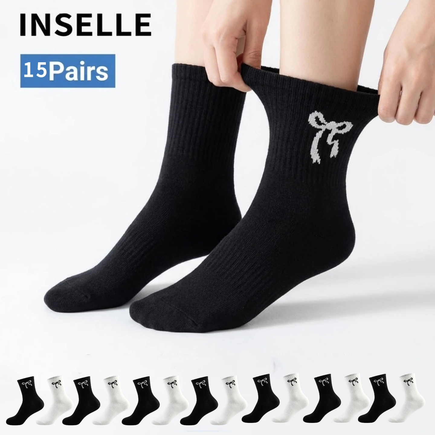 15 pairs of sweet butterfly mid tube socks, soft and casual socks suitable for daily and street styles
15 pairs of sweet butterfly mid tube socks, soft and casual socks suitable for daily and street styles