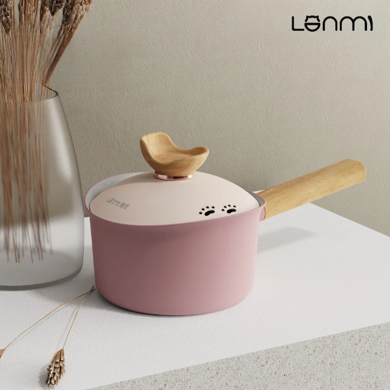 Керамическая кастрюля LANMI 18 см с розовым покрытием, маленькая, для молока, с крышкой и дренажным отверстием, с мерной шкалой, легко моется, для дома
Керамическая кастрюля LANMI 18 см с розовым покрытием, маленькая, для молока, с крышкой и дренажным отверстием, с мерной шкалой, легко моется, для дома
