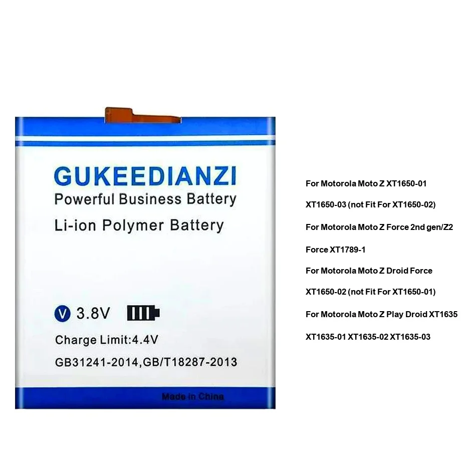 HD40 GV40 GL40 Battery For Motorola Moto z Droid Play XT1650-01 XT1650-03 XT1650-05 Force XT1650-02 2ND 3500-4250mAh
HD40 GV40 GL40 Battery For Motorola Moto z Droid Play XT1650-01 XT1650-03 XT1650-05 Force XT1650-02 2ND 3500-4250mAh