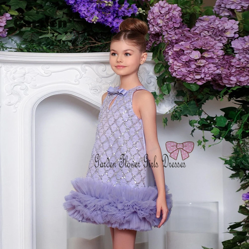 A Line Purple Flower Girls Dresses with Sequined Summer 2025 New Knee Length Sleeveless Christmas Gowns New Summer زهرة فتاة ال
A Line Purple Flower Girls Dresses with Sequined Summer 2025 New Knee Length Sleeveless Christmas Gowns New Summer زهرة فتاة ال