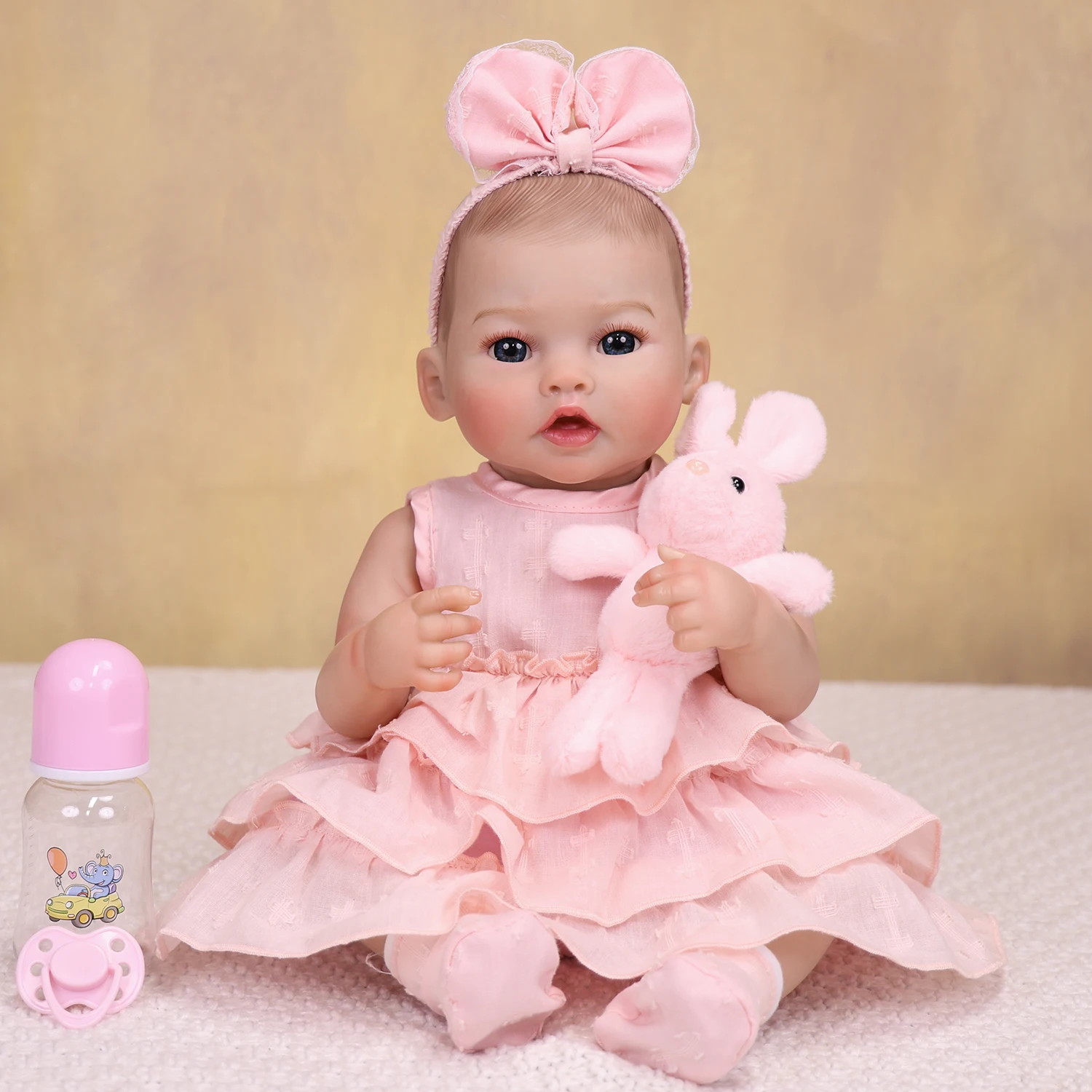 KEIUMI Soft Silicone Vinyl 18 Inch Reborn Baby Doll Early Educational Realistic Baby Doll Children Christmas Gift
KEIUMI Soft Silicone Vinyl 18 Inch Reborn Baby Doll Early Educational Realistic Baby Doll Children Christmas Gift