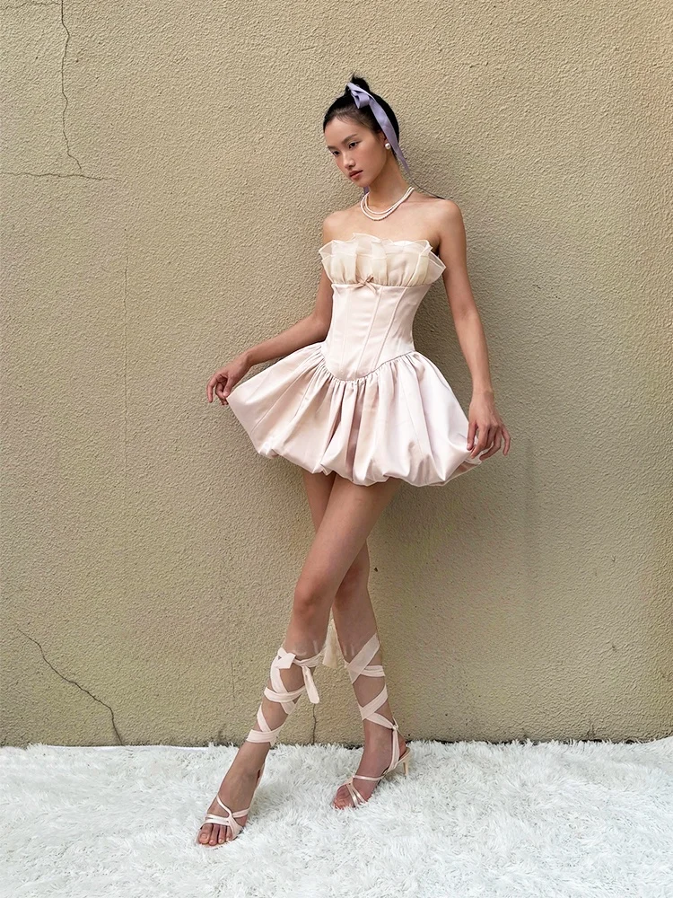 Балетное платье-пачка розового цвета без бретелек с пышной юбкой для женщин, для свиданий, дней рождения, торжественных мероприятий, с завышенной талией
Балетное платье-пачка розового цвета без бретелек с пышной юбкой для женщин, для свиданий, дней рождения, торжественных мероприятий, с завышенной талией