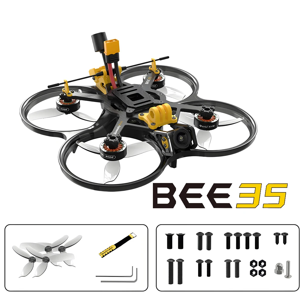 Speedybee Bee 35 Bee35 pro 3.5 Inch 6S FPV Cinewhoop Drone
Speedybee Bee 35 Bee35 pro 3.5 Inch 6S FPV Cinewhoop Drone