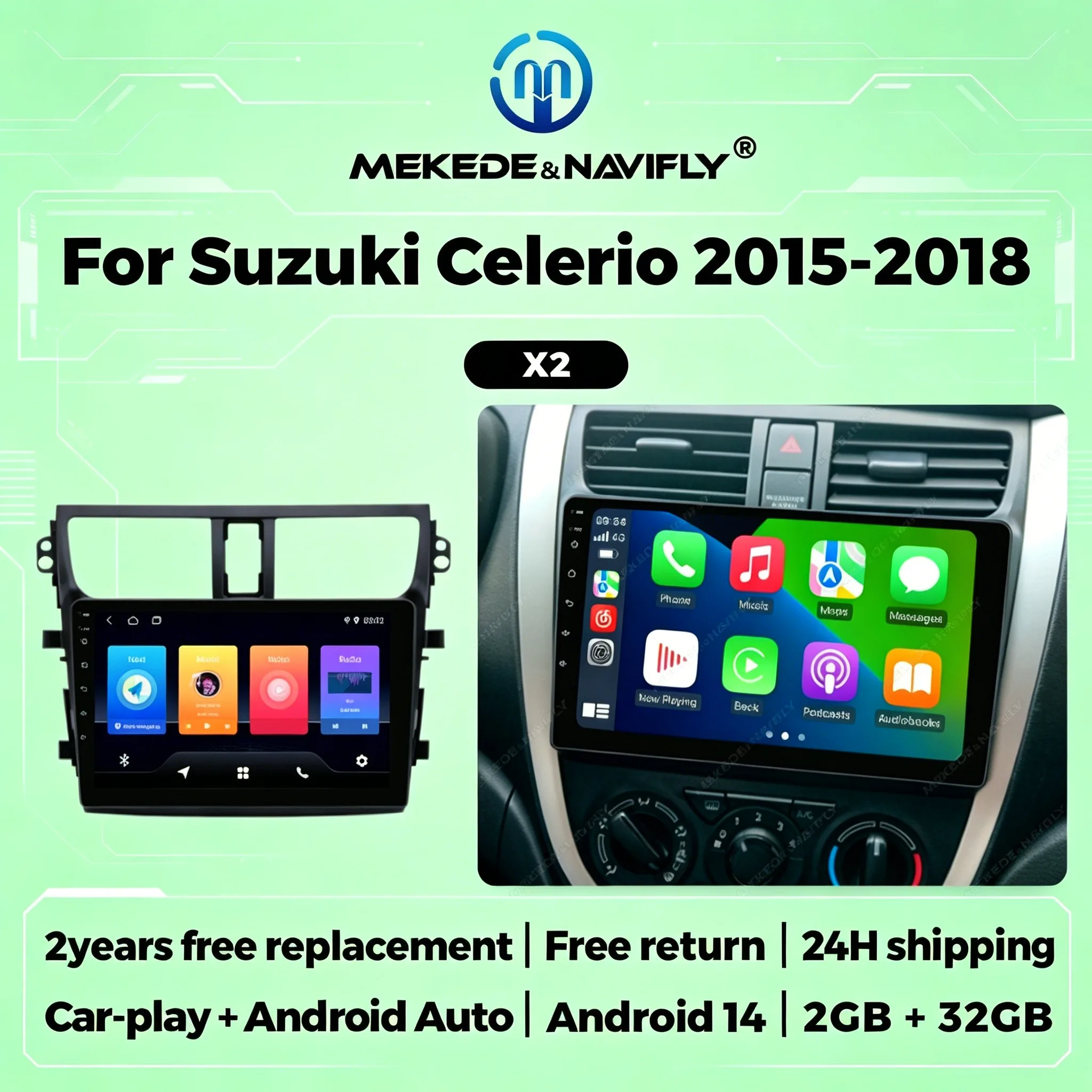 Android Auto Car Play Car Radio Stereo For Suzuki Celerio Cultus 2015-2018 Wireless Carplay GPS Navigation Multimedia Player BT
Android Auto Car Play Car Radio Stereo For Suzuki Celerio Cultus 2015-2018 Wireless Carplay GPS Navigation Multimedia Player BT
