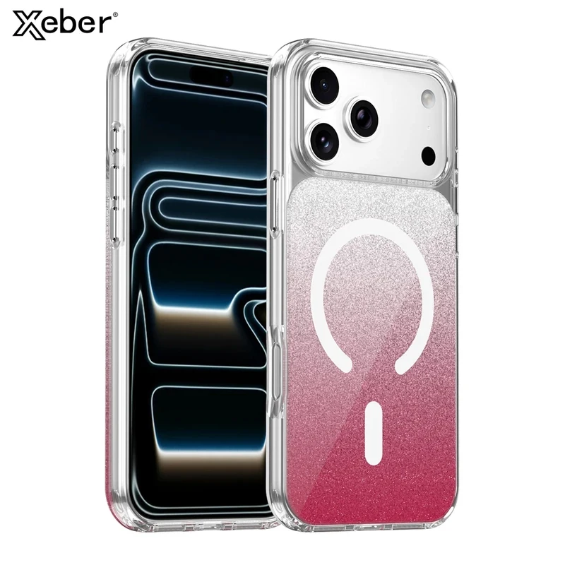 Gradient Glitter Maganetic Transparent Case For iPhone 17 Pro Max 16 15 14 Plus 13 Shockproof For Magsafe Wireless Charge Cover
Gradient Glitter Maganetic Transparent Case For iPhone 17 Pro Max 16 15 14 Plus 13 Shockproof For Magsafe Wireless Charge Cover