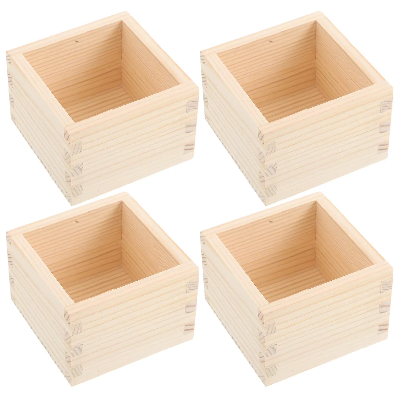 4 Pcs Wooden Sake Cup Boxes Japanese Tea Cups Tableware Drinking Saki Portable Container Natural Kitchenware
4 Pcs Wooden Sake Cup Boxes Japanese Tea Cups Tableware Drinking Saki Portable Container Natural Kitchenware