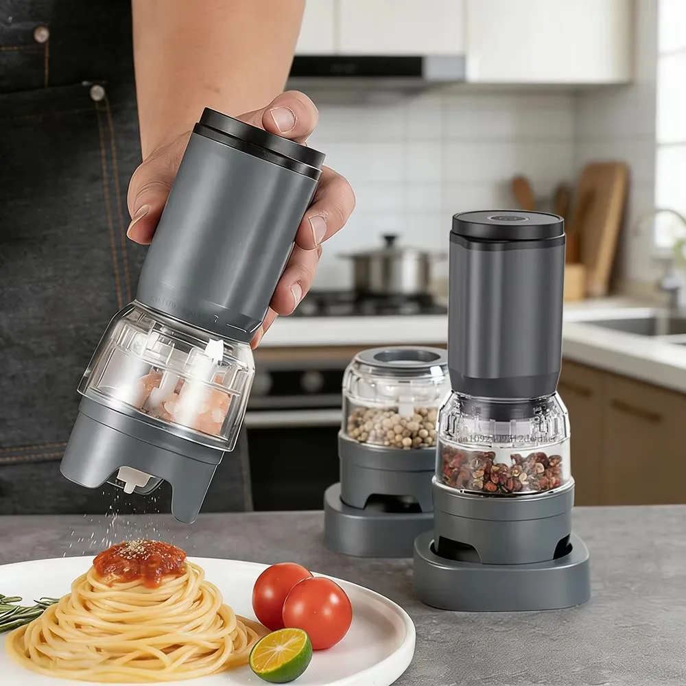 Rechargeable Electric Pepper Grinder Set Automatic Adjustable Coarseness Salt and Pepper Mill Ceramic Grinding Core
Rechargeable Electric Pepper Grinder Set Automatic Adjustable Coarseness Salt and Pepper Mill Ceramic Grinding Core