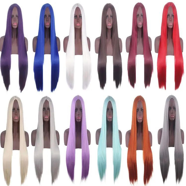 Synthetic Long Black Straight Hair Cosplay Wig Middle Part Natural Scalp 80CM Costume Party Carnival Halloween Daily Use
Synthetic Long Black Straight Hair Cosplay Wig Middle Part Natural Scalp 80CM Costume Party Carnival Halloween Daily Use