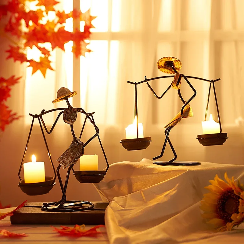 Nordic Metal Candlestick Home Decoration Abstract Character Sculpture Candle Holder Decor Handmade Figurines Candle holder Gift
Nordic Metal Candlestick Home Decoration Abstract Character Sculpture Candle Holder Decor Handmade Figurines Candle holder Gift