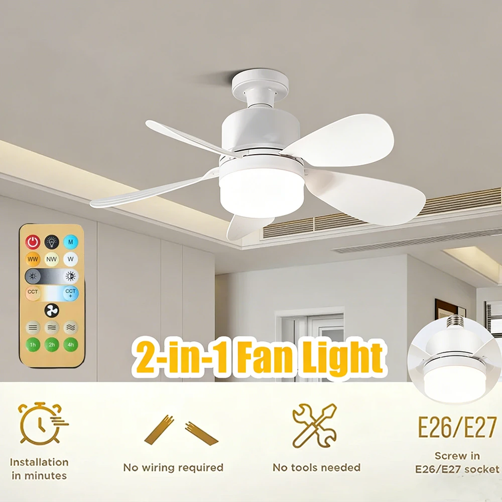 Ceiling Fan with Light With Remote 3 Speed Adjustable 3 Color Lights Timer Setting E27Ceiling Fan Lights Bedroom Kitchen Garage
Ceiling Fan with Light With Remote 3 Speed Adjustable 3 Color Lights Timer Setting E27Ceiling Fan Lights Bedroom Kitchen Garage