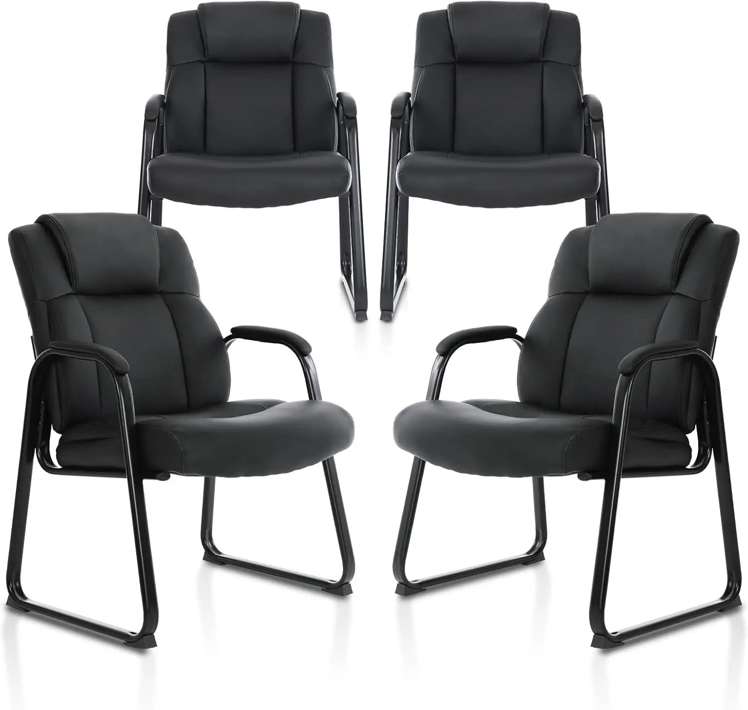 Big Tall 500 lb Guest Chair Leather Reception Chairs with Sled Base and Padded Arm Rest for Waiting Room Office Home
Big Tall 500 lb Guest Chair Leather Reception Chairs with Sled Base and Padded Arm Rest for Waiting Room Office Home