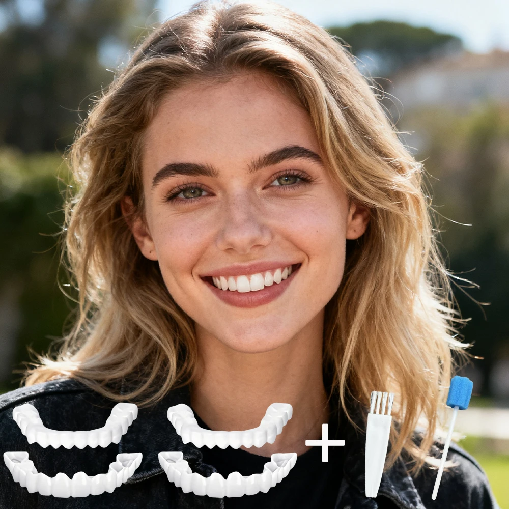 New Instant Smile Teeth Veneers Reusable Temporary Design Breathable Comfort for All Day Wearing H2931
New Instant Smile Teeth Veneers Reusable Temporary Design Breathable Comfort for All Day Wearing H2931