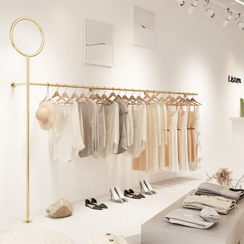IronworkClothing Store Display Rack, Gold Wrought Iron Floor-to-ceiling Hanger, Wall Hanger, Women's Clothing Store Display Rack
IronworkClothing Store Display Rack, Gold Wrought Iron Floor-to-ceiling Hanger, Wall Hanger, Women's Clothing Store Display Rack