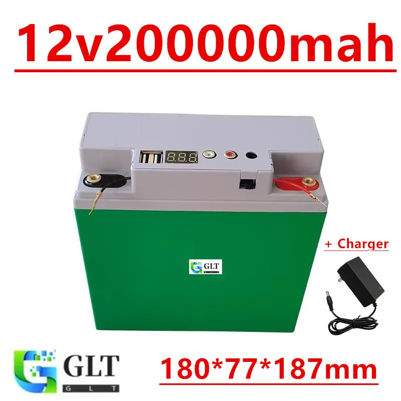 12V 200000mAh Battery,Built-in BMS,4000+Cycles Rechargeable Lithium Battery,Perfect for Ride on Toys,Scooters,Fish Finders
12V 200000mAh Battery,Built-in BMS,4000+Cycles Rechargeable Lithium Battery,Perfect for Ride on Toys,Scooters,Fish Finders