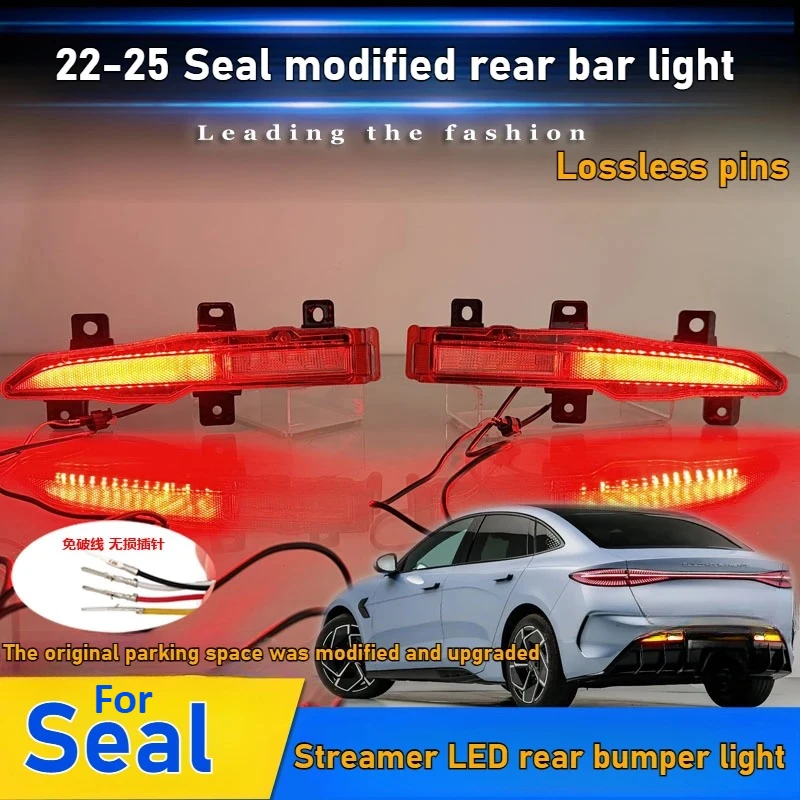 For BYD Seal 2022-2025 2Pcs LED Rear Bumper Light Reflector Rear Fog Lamp DRL Dynamic Turn Signal Brake Reversing Light Daylight
For BYD Seal 2022-2025 2Pcs LED Rear Bumper Light Reflector Rear Fog Lamp DRL Dynamic Turn Signal Brake Reversing Light Daylight