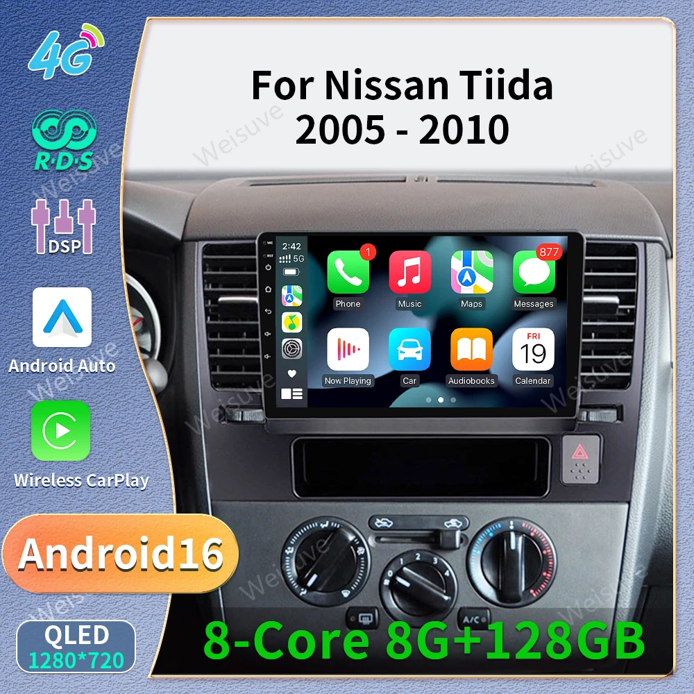 Autoradio Carplay Android Auto Bluetooth Car Radio For Nissan Tiida 2004-2013 Multimedia Automotive Video Car Play Video Radio
Autoradio Carplay Android Auto Bluetooth Car Radio For Nissan Tiida 2004-2013 Multimedia Automotive Video Car Play Video Radio
