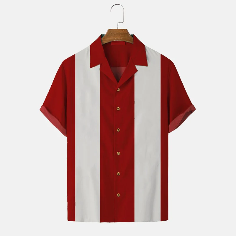 Men's summer Hawaiian shirt 3D stripe printed short sleeved shirt holiday short sleeved beach top T-shirt Men's large shirts
Men's summer Hawaiian shirt 3D stripe printed short sleeved shirt holiday short sleeved beach top T-shirt Men's large shirts