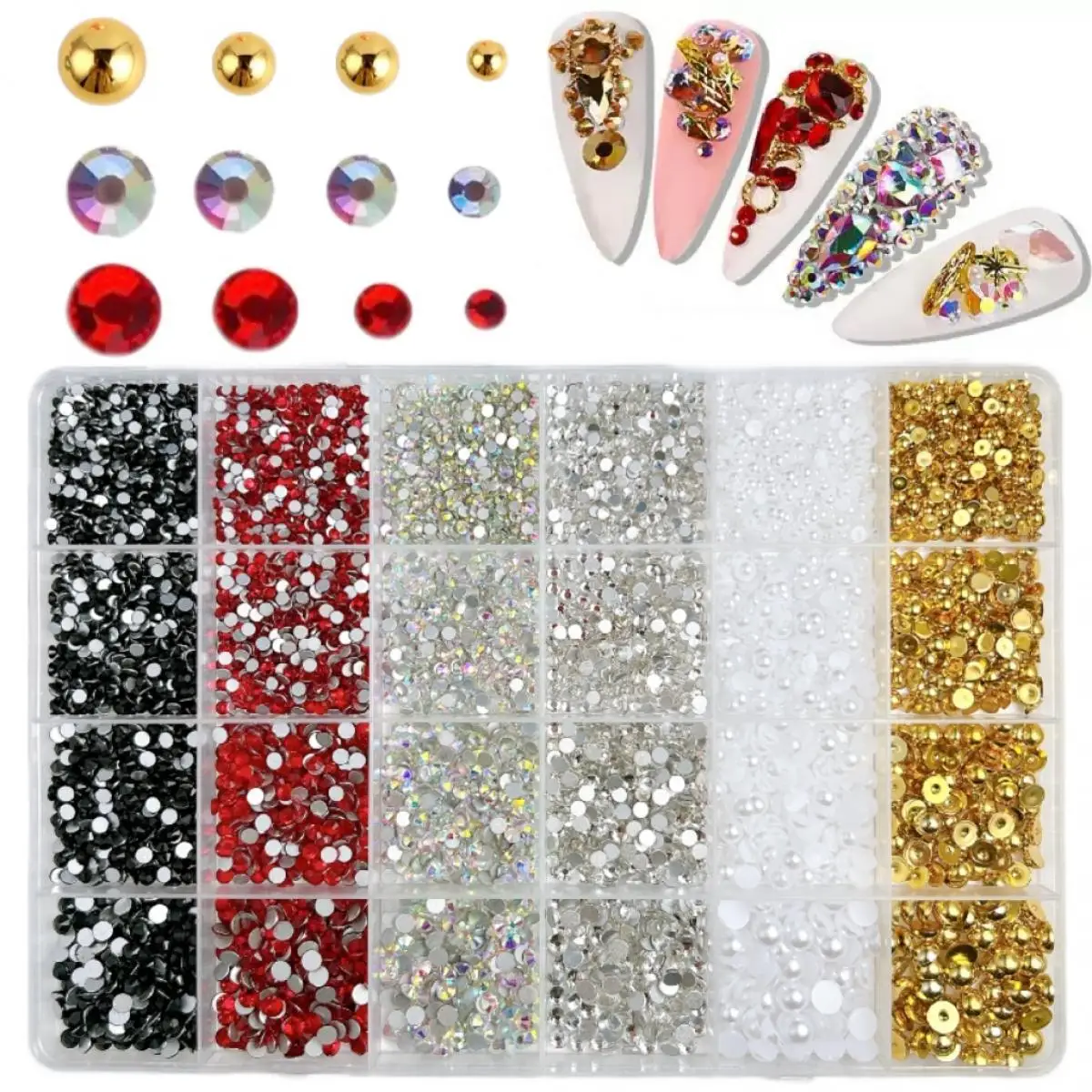 1Box Multi Sized Half Round Pearl Nail Charms Minimalist Colorful Mini Flat Bottomed Rhinestones Nail Art Decorations DIY Nails
1Box Multi Sized Half Round Pearl Nail Charms Minimalist Colorful Mini Flat Bottomed Rhinestones Nail Art Decorations DIY Nails