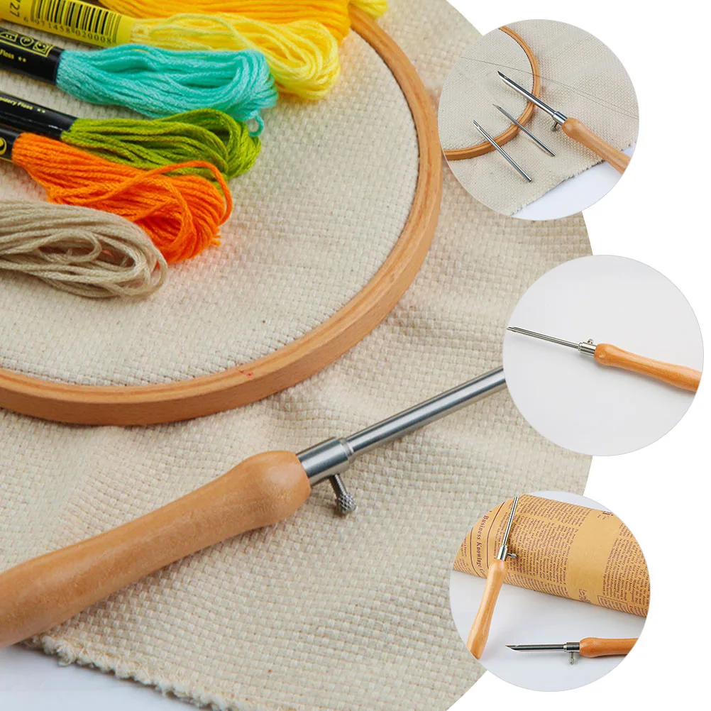 Punch Needle Kit Felting Needles Set Cross Stitch Sewing Tools Lightweight Ergonomic Portable DIY Crafts Wool Non Woven Fabric
Punch Needle Kit Felting Needles Set Cross Stitch Sewing Tools Lightweight Ergonomic Portable DIY Crafts Wool Non Woven Fabric