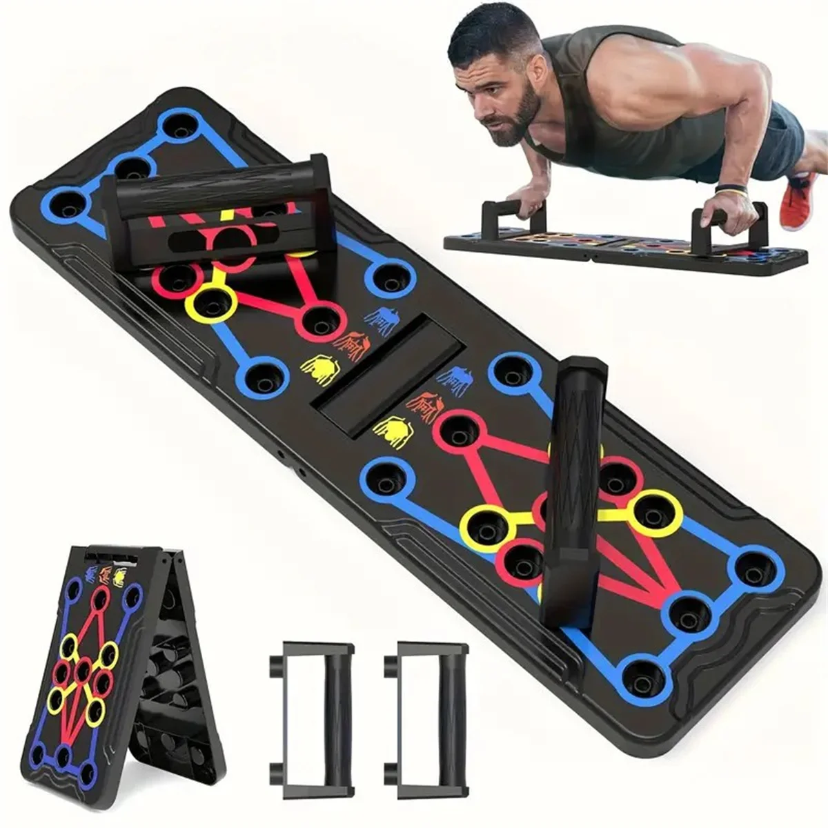 Push-up Board Set Portable Multifunctional Push-up Bar Foldable Fitness Equipment For Chest Abdomen Arms/Back Training
Push-up Board Set Portable Multifunctional Push-up Bar Foldable Fitness Equipment For Chest Abdomen Arms/Back Training