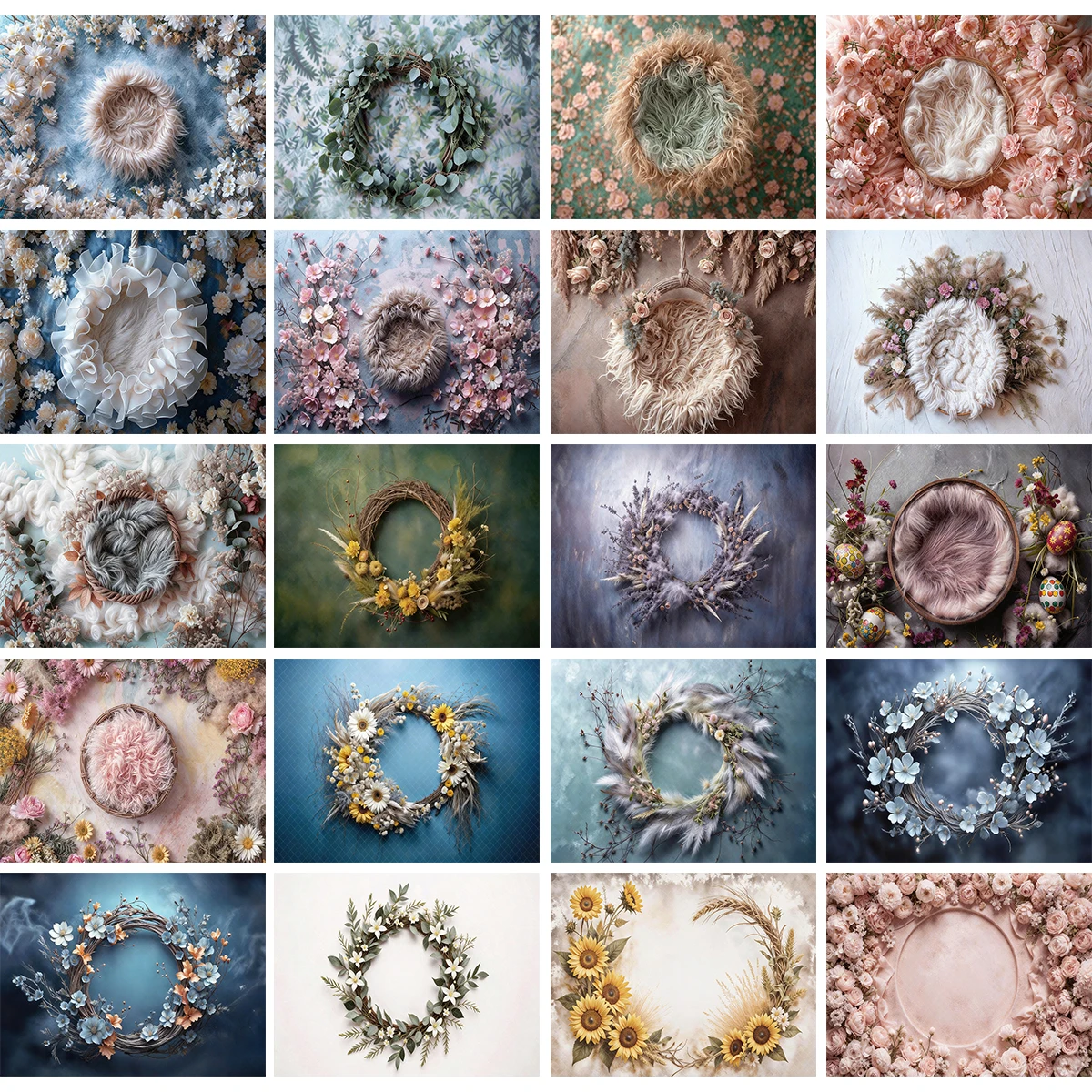 Floral Wreath Baby Photography Backdrop Baby Shower Photography Kids Vintage Fresh Forest Backgrounds
Floral Wreath Baby Photography Backdrop Baby Shower Photography Kids Vintage Fresh Forest Backgrounds