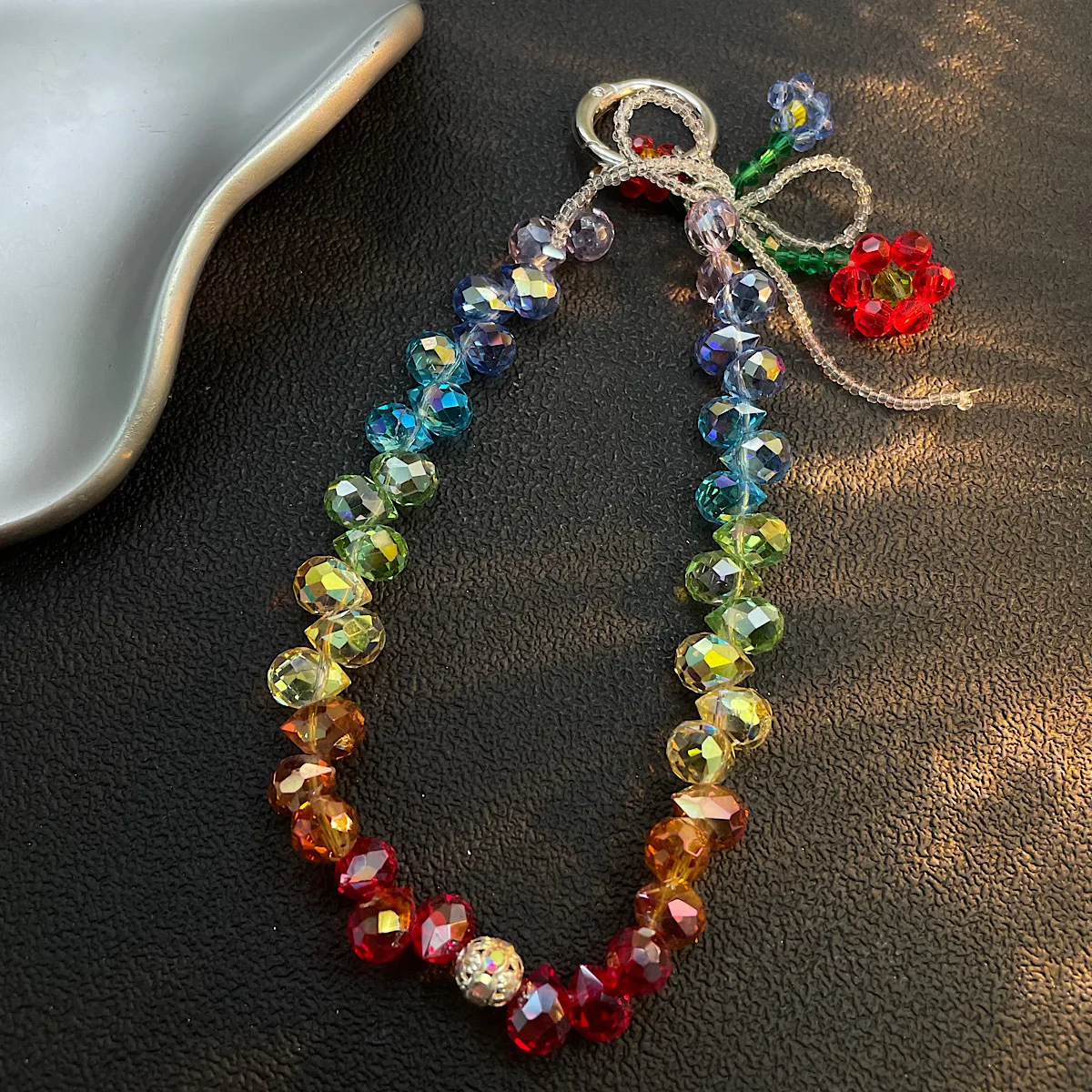 Luxury and High-end Colored Crystal Bead Bracelet, Wrist Strap, Phone Case, Car Keychain, Bag Pendant For iPhone 17 16 Samsung
Luxury and High-end Colored Crystal Bead Bracelet, Wrist Strap, Phone Case, Car Keychain, Bag Pendant For iPhone 17 16 Samsung