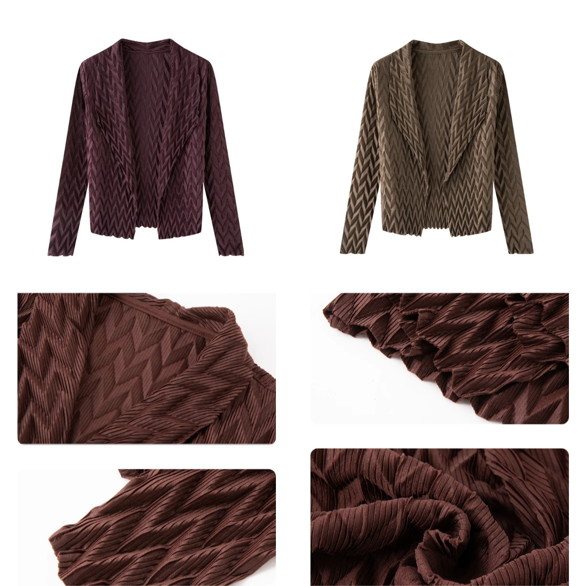 Miyake Plissé 2026 Automne Et Printemps Nouveau Veste Femme Cardigan Chemisier Manches Longues Chemisier Plissé Femme Pleated
Miyake Plissé 2026 Automne Et Printemps Nouveau Veste Femme Cardigan Chemisier Manches Longues Chemisier Plissé Femme Pleated