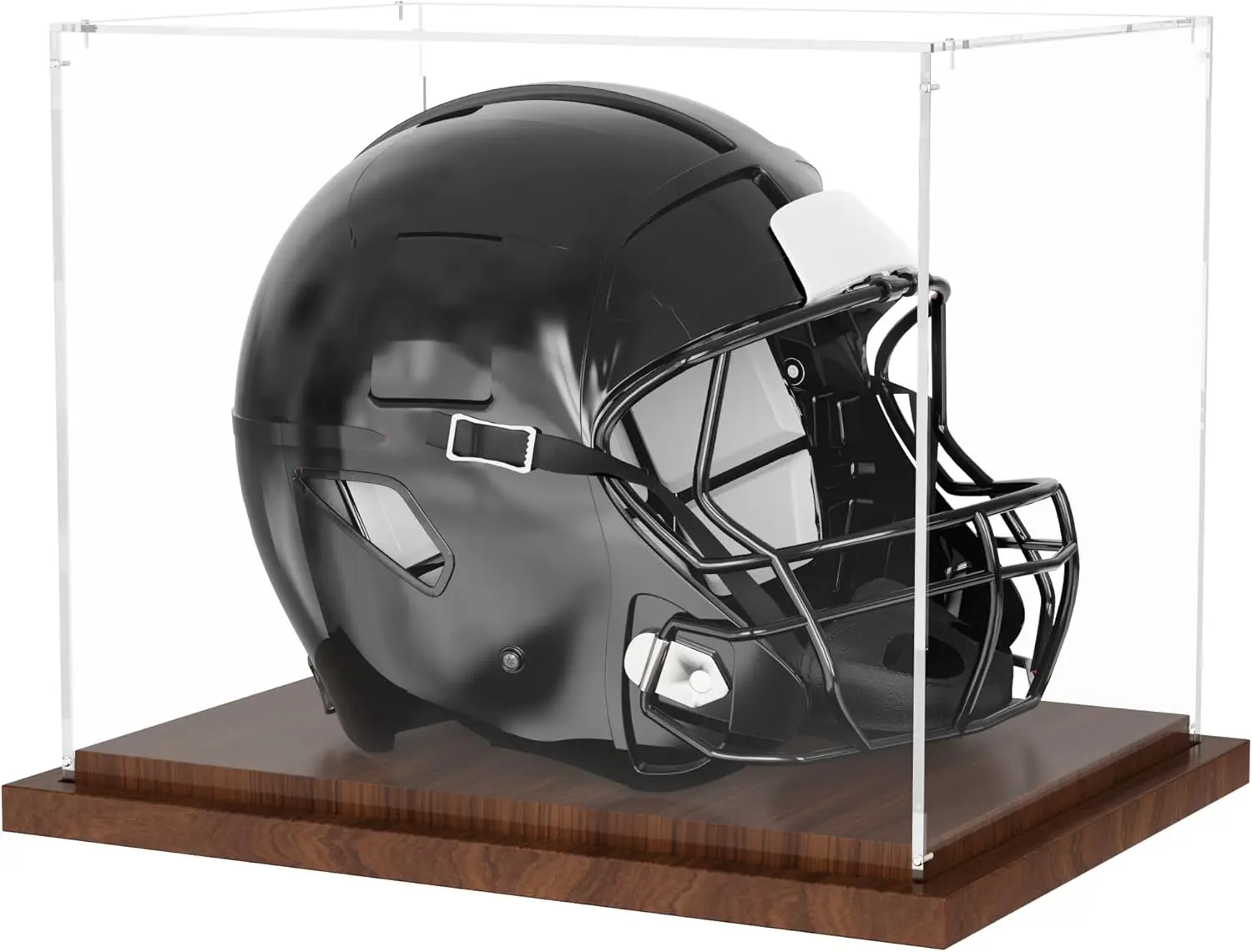 Clear Acrylic Football Helmet Display Case with Wood Base, Dustproof Box for Sports Collectibles and Memorabilia
Clear Acrylic Football Helmet Display Case with Wood Base, Dustproof Box for Sports Collectibles and Memorabilia