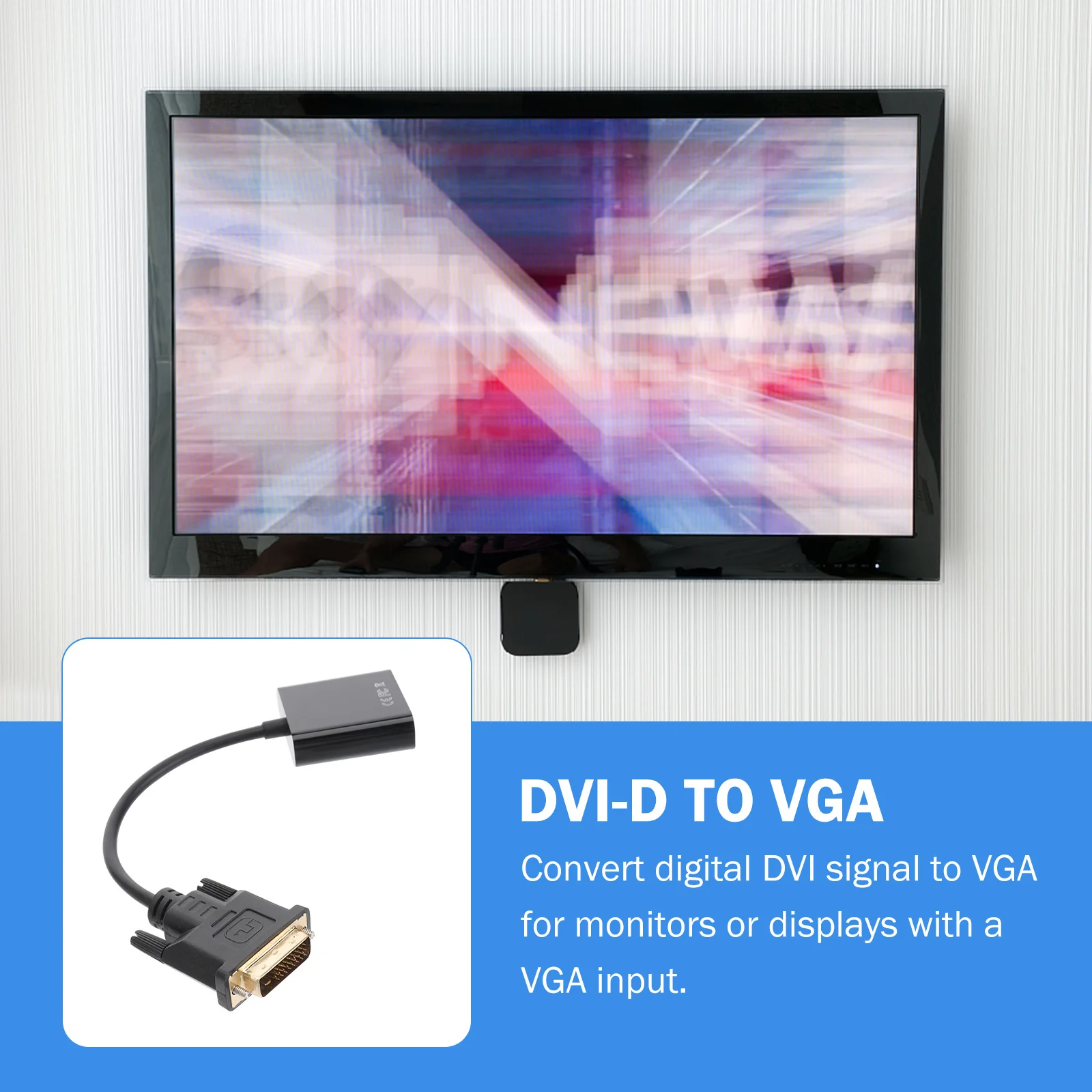 Dvi Vga Adapter Cable 24+1 Pin Male To Female Converter 1080P Dvi-D To Vga For Pc Laptop Monitor Video
Dvi Vga Adapter Cable 24+1 Pin Male To Female Converter 1080P Dvi-D To Vga For Pc Laptop Monitor Video