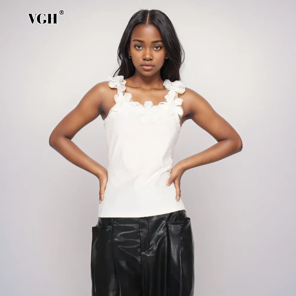 VGH Solid Spliced Appliques Sexy Backless Tank Tops For Women Square Collar Sleeveless Minimalist Slimming Vests Female Style
VGH Solid Spliced Appliques Sexy Backless Tank Tops For Women Square Collar Sleeveless Minimalist Slimming Vests Female Style