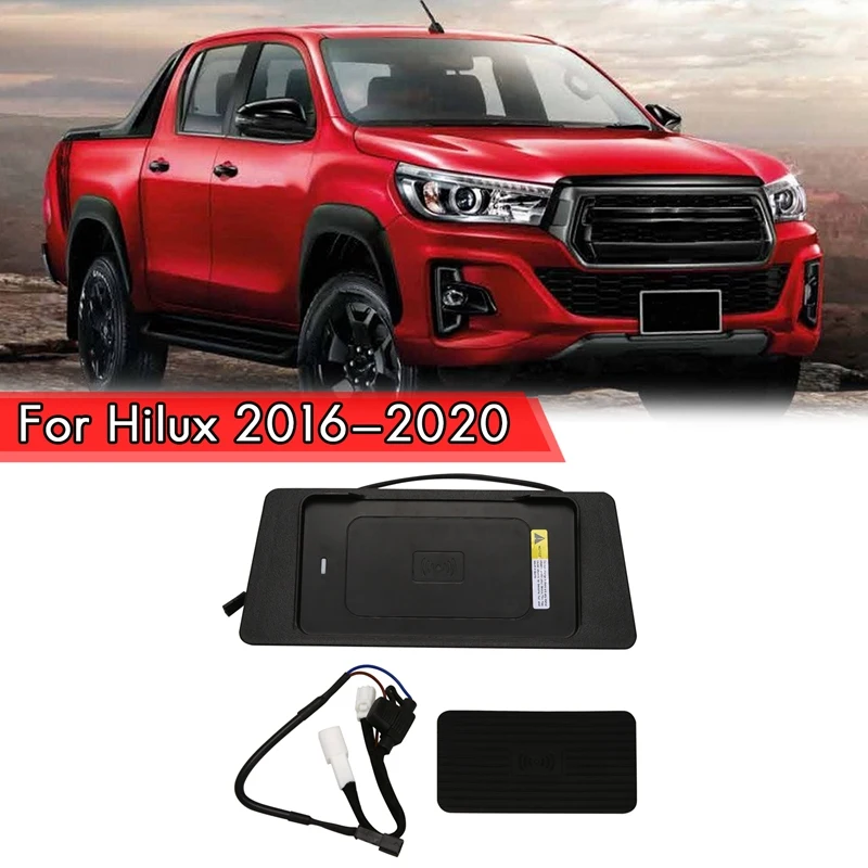 15W Car Qi Wireless Charger Fast Phone Charger Charging Plate Accessories For Hilux 2016-2020 For Iphone
15W Car Qi Wireless Charger Fast Phone Charger Charging Plate Accessories For Hilux 2016-2020 For Iphone